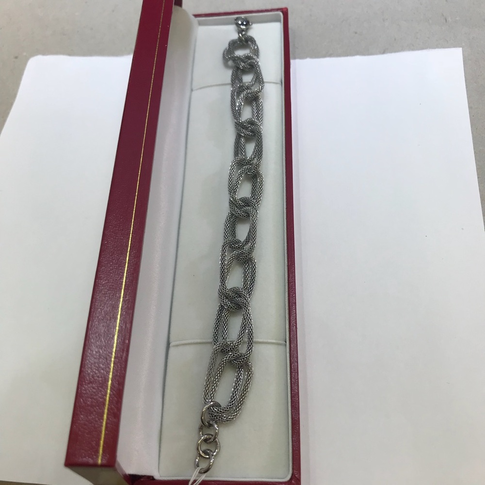Stainless steel mesh bracelet. - Picture 3 of 4